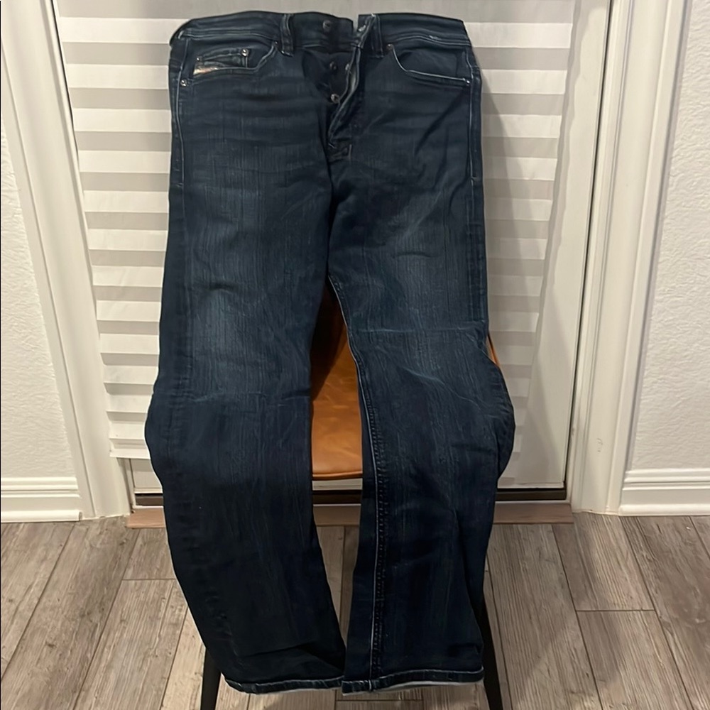 Diesel Men's Straight Jeans - Dark Blue